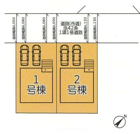 区画図 現地配置図です。