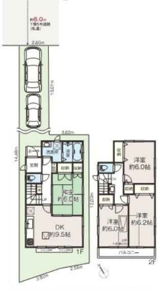 間取り図 和室のある間取りです