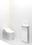 同仕様写真（内観） 【Panasonicアラウーノ S】（1Fトイレ）・自動洗浄機能・激落ちバブル洗浄機能・ハネ、タレ、モレのトリプル汚れガード設計