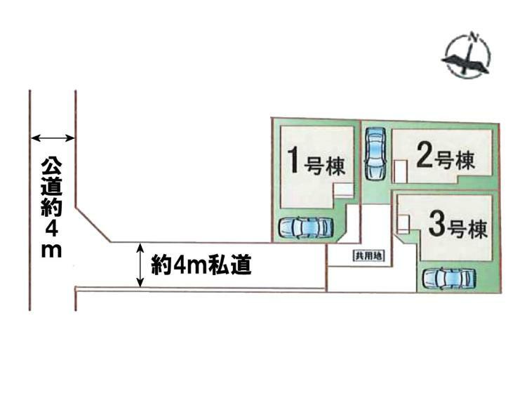 区画図 3号棟になります。　