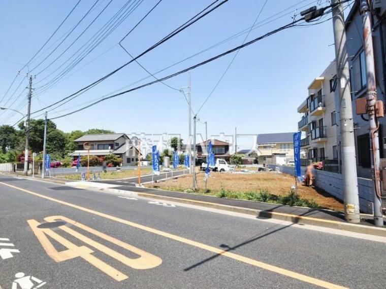 現況写真 接道状況および現場風景　【三鷹市北野3丁目】 平日のご案内も可能です。まずはお気軽にお問合せ下さいませ。