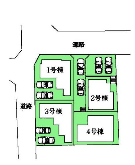 間取り図・図面 カースペースは2台付き！セカンドカー持ちの方や急な来客時にも安心ですね。 物件探しのご条件・ご要望などありましたら、何なりと弊社スタッフまでお申し付けください！