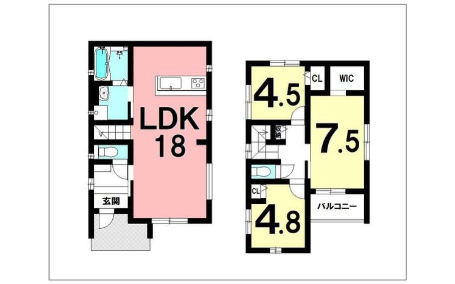 間取り図 3LDK、オール電化、食器洗浄乾燥機、浴室暖房乾燥機【建物面積83.62m2（25.29坪）】