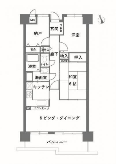 セザール岡南 3階