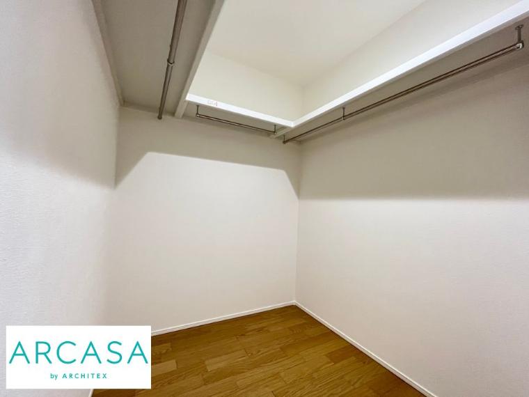 施工事例｜ARCASAの物件の魅力のひとつは広々としたウォークインクローゼット