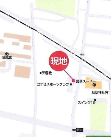 現地案内図です。