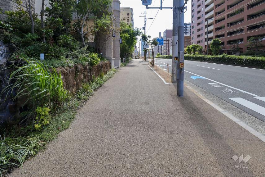 現況写真 敷地西側の前面道路（北側から）
