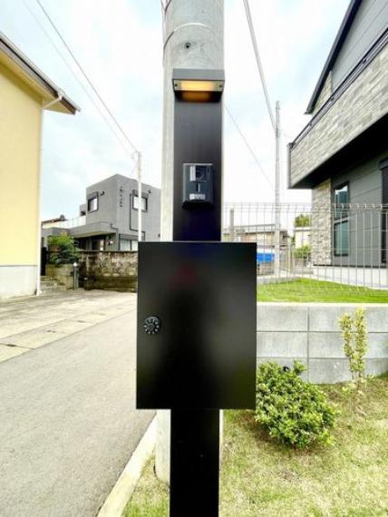 カメラインターホン付門柱