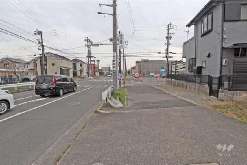 全2区画の分譲地（南東側から）［2026年3月6日撮影］