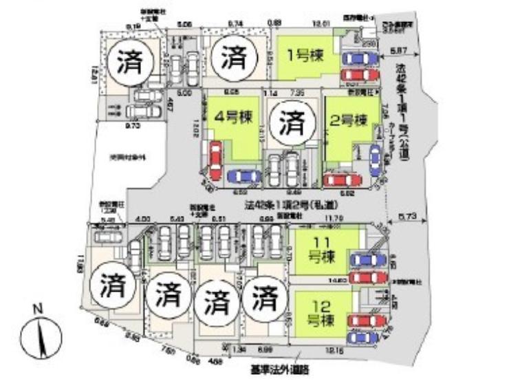 区画図　1号棟