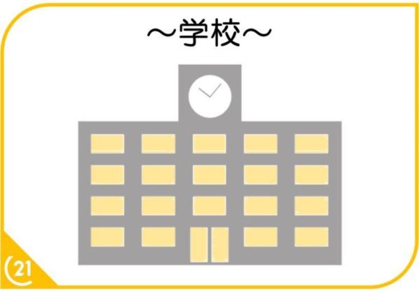 佐賀市立城北中学校（約1,555m）