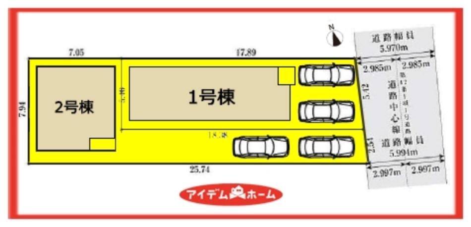 1号棟　配置図