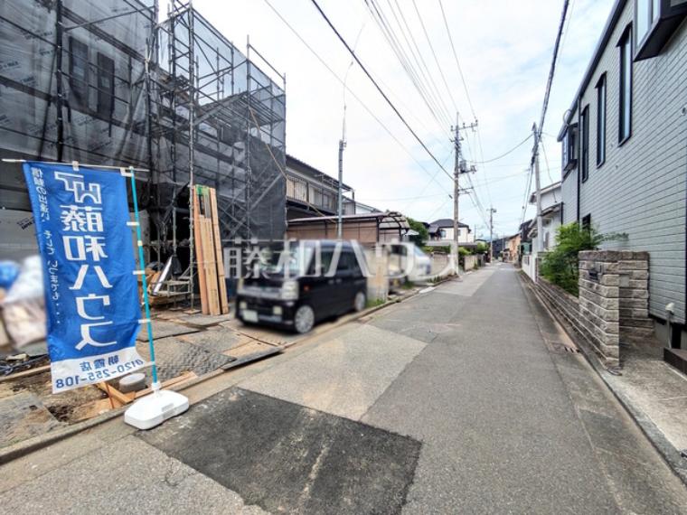 接道状況および現場風景　【志木市柏町2丁目】