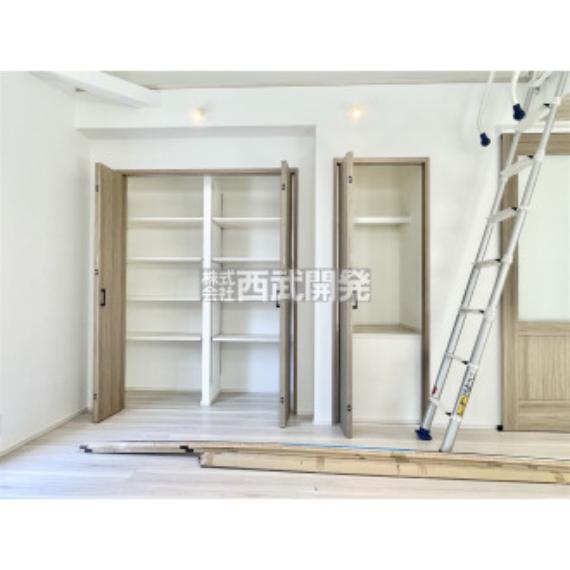 ■ LDK 【 19.5帖 】ダブル収納だからこそ、あなた好みの住空間に染めやすいかと思います！ダイニングスペースとリビングスペースがしっかり確率しています