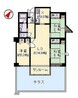 千里山ロイヤルマンション２番街Ｄ棟の間取り図