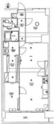 日商岩井新小岩マンションの間取り図