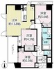 アベルティ堀川一条の間取り図