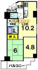 ライオンズマンション京都紫野の間取り図
