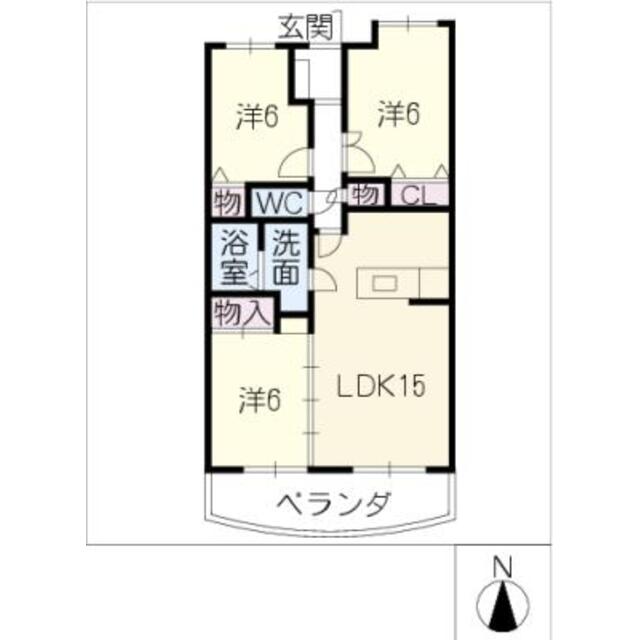 ラルゴ白壁の間取り図