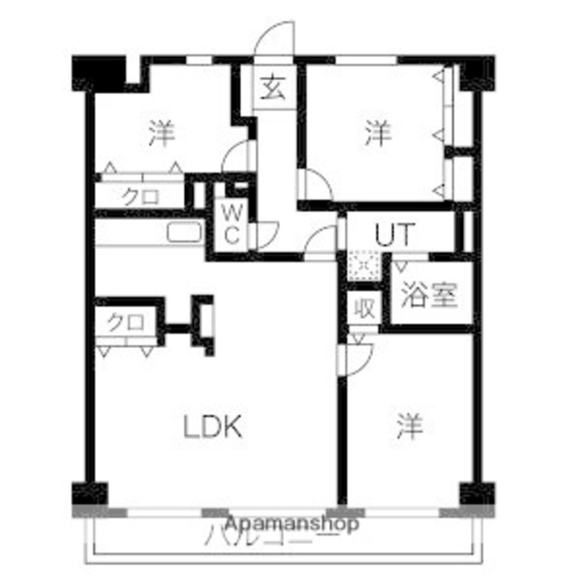 グランドハイリス本山の間取り図