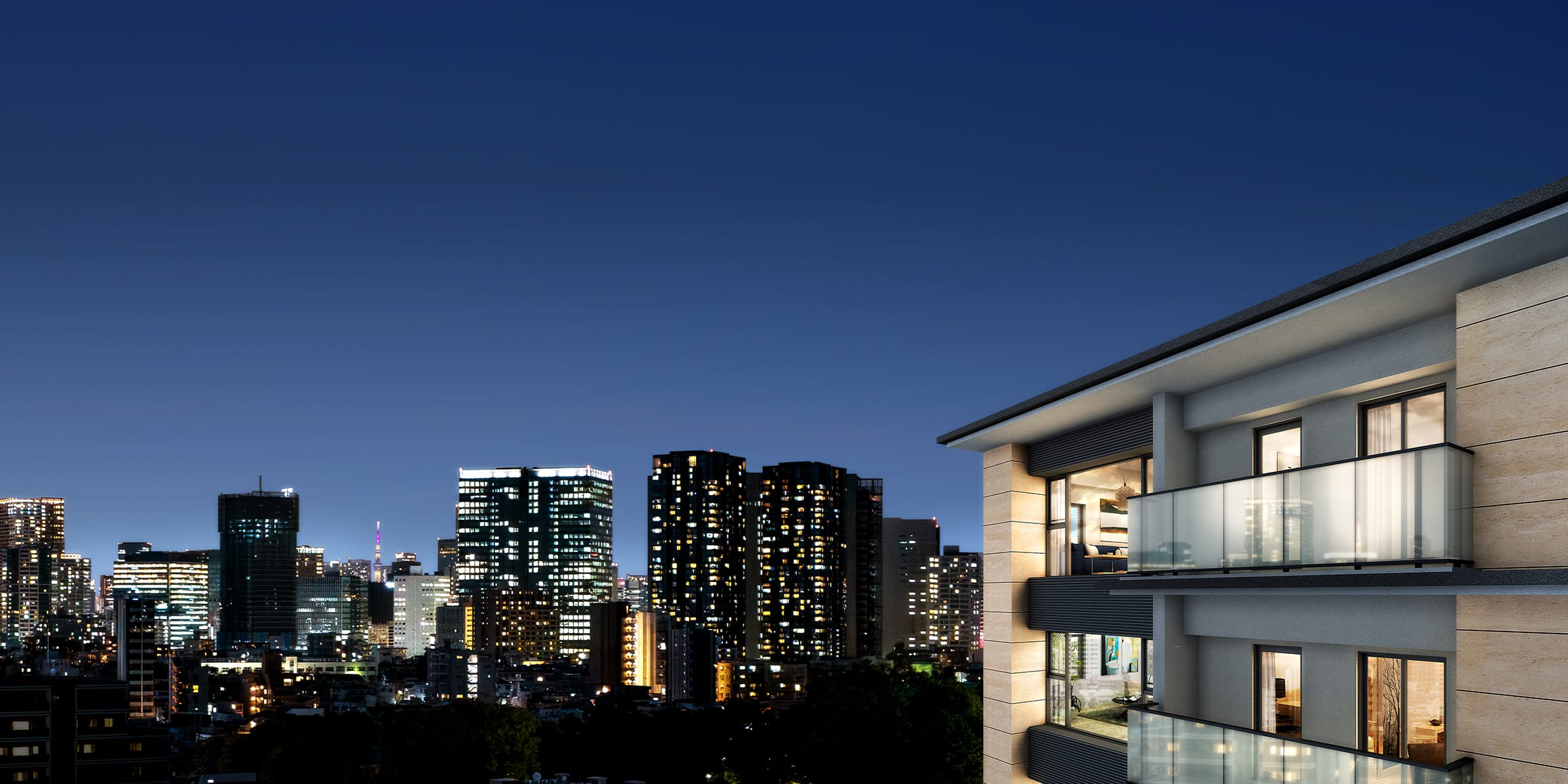 ピアース戸越公園レジデンスのメイン画像 | 現地周辺の写真に完成予想CGを合成したもので実際とは異なります