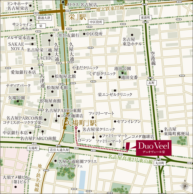 Yahoo 不動産 デュオヴェール栄 名古屋市営地下鉄名城線 矢場町 駅 徒歩5分 新築マンション 分譲マンション