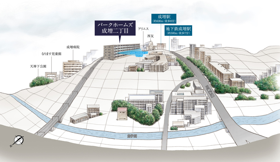 Yahoo 不動産 パークホームズ成増二丁目 東京メトロ有楽町線 地下鉄成増 駅 徒歩7分 新築マンション 分譲マンション