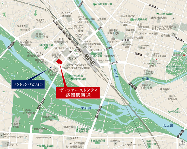 Yahoo 不動産 ザ ファーストシティ盛岡駅西通 東北本線 盛岡 駅 徒歩5分 新築マンション 分譲マンション