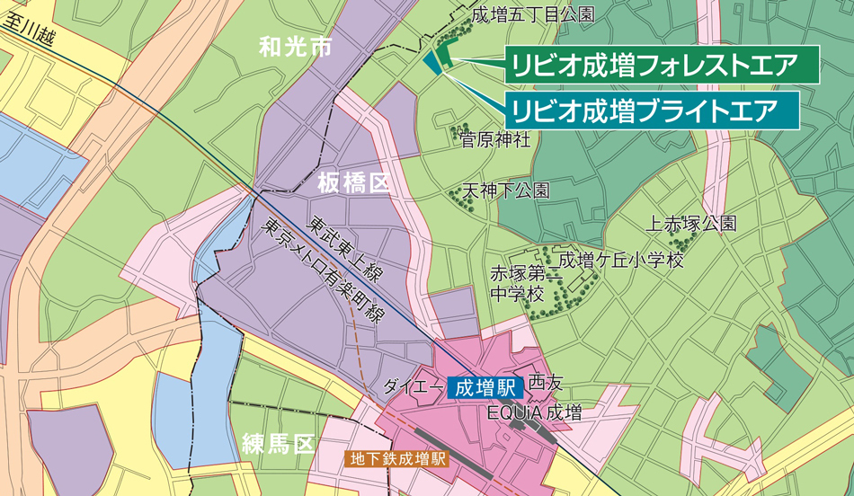 Yahoo 不動産 リビオ成増フォレストエア 東武東上線 成増 駅 徒歩12分 新築マンション 分譲マンション