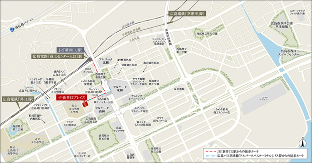 Yahoo 不動産 ザ 新井口プレイス 山陽本線 Jr西日本 新井口 駅 徒歩7分 改札 新築マンション 分譲マンション