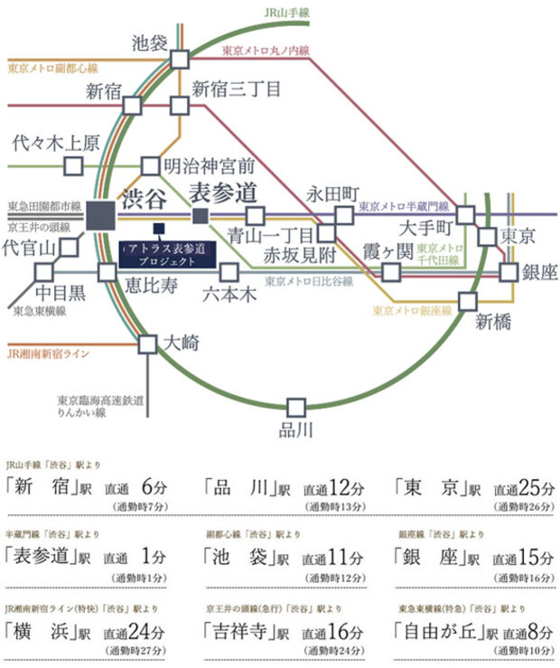 Yahoo 不動産 アトラス表参道 東京メトロ銀座線 表参道 駅 徒歩7分 B1出入口6 00 22 00 新築マンション 分譲マンション