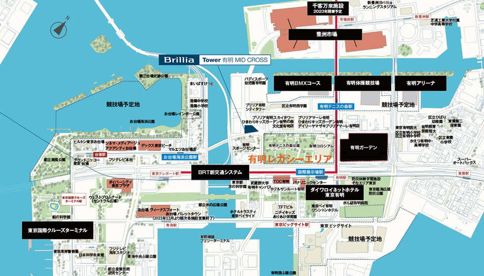 Yahoo 不動産 Brillia ブリリア Tower 有明 Mid Cross ゆりかもめ お台場海浜公園 駅 徒歩8分 新築マンション 分譲マンション