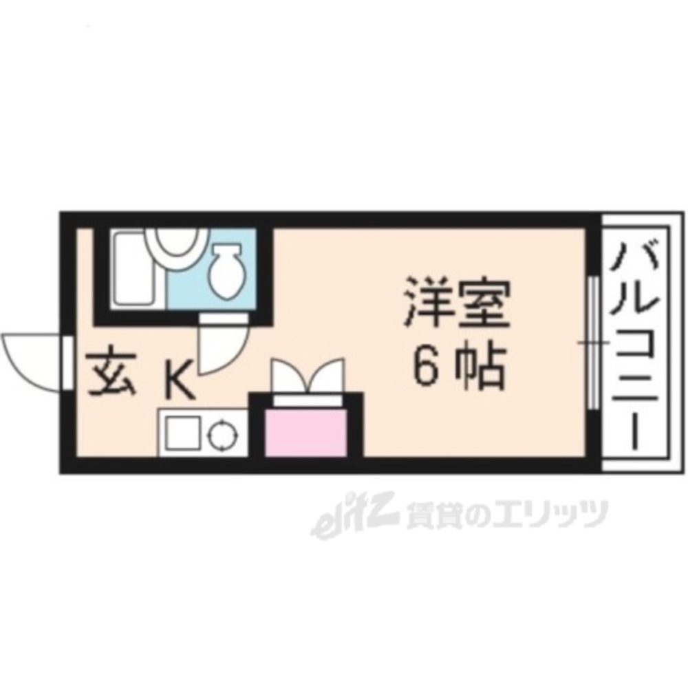 ボーン宇治1号館 京都府宇治市羽拍子町 (2.3万円／1K (洋室6 K2)／18.01㎡)｜賃貸物件(賃貸マンション・アパート・一戸建て)の