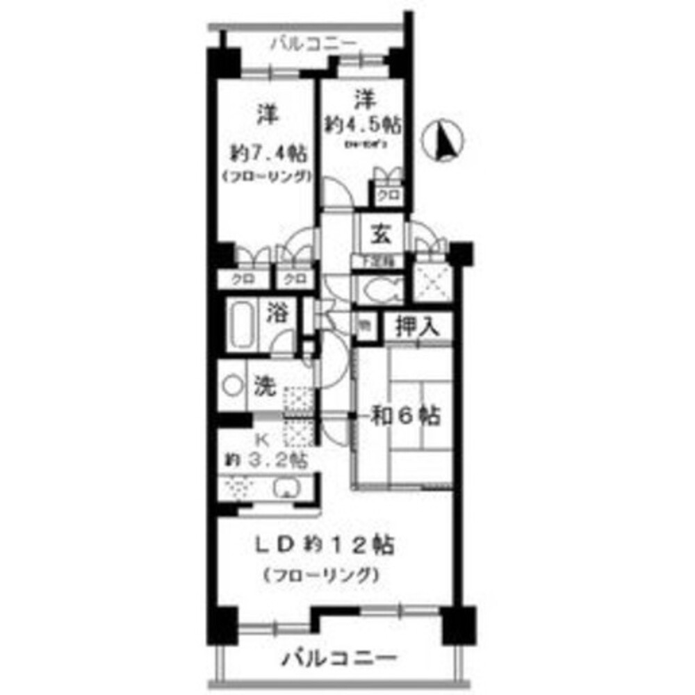 八事雲雀ヶ岡パークホームズ 愛知県名古屋市瑞穂区彌富町字円山 (12.5万円／3LDK／75.25㎡)｜賃貸物件(賃貸マンション・アパート・一戸建て)の住宅情報・お部屋探しならYahoo!不動産