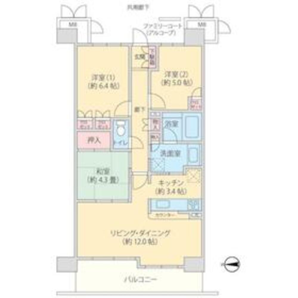 ビオ・ウイングユーカリが丘 千葉県佐倉市宮ノ台6丁目 (11.5万円／3LDK／70.6㎡)｜賃貸物件(賃貸マンション・アパート・一戸建て)の住宅情報・お部屋探しならYahoo!不動産