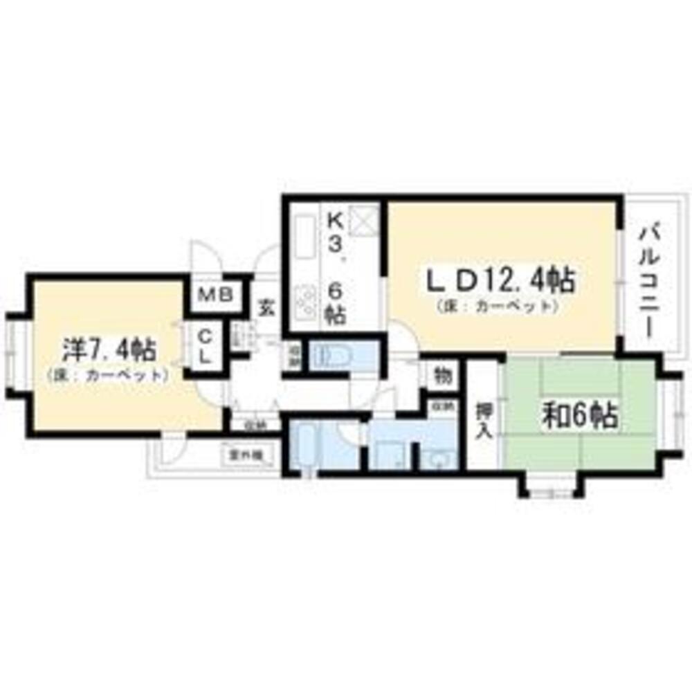 パークハイム北白川 京都府京都市左京区北白川追分町 (13.5万円／2LDK (和室6畳/洋室7．4畳/LDK16畳)／73㎡)｜賃貸物件(賃貸マンション・アパート・一戸建て)の住宅情報・お