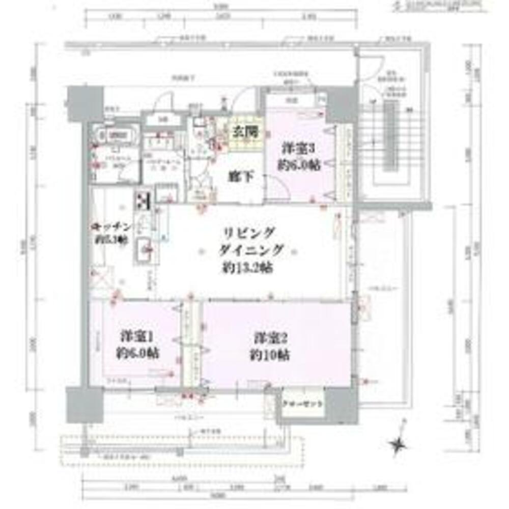 プレサンスロジェ牧港レーヴタワー 沖縄県浦添市牧港2丁目 (17万円／3LDK (洋 6・10・6 LDK