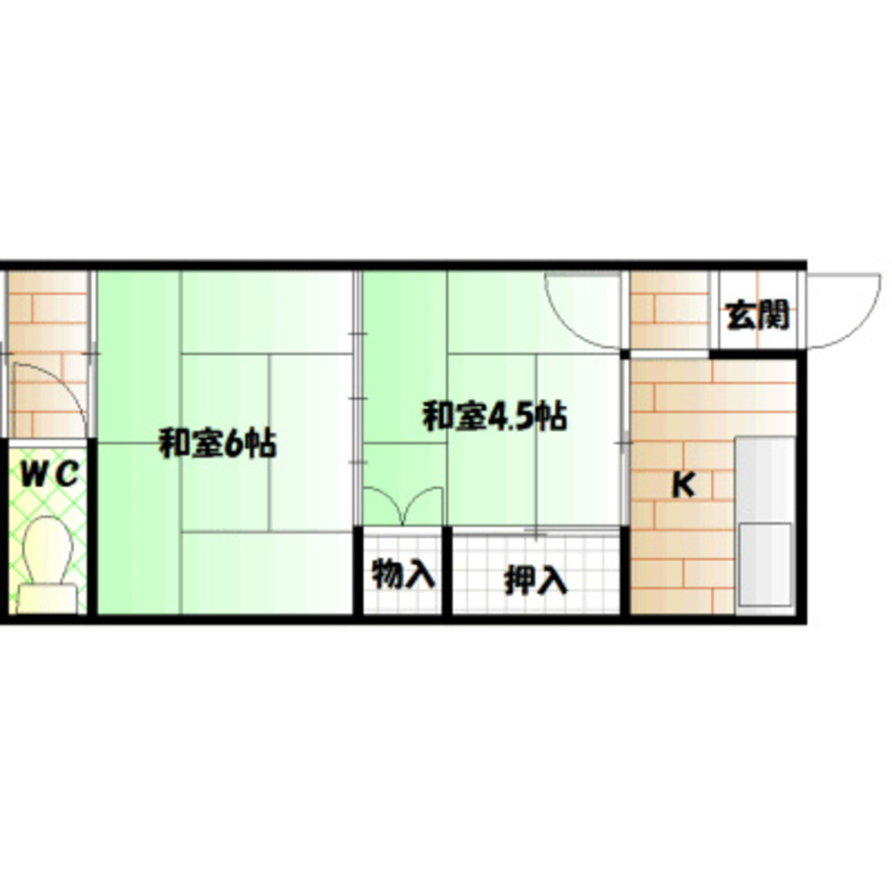 竹村文化 大阪府八尾市東太子1 (3.5万円／2K (和6 和4.5 K3)／29㎡)｜賃貸物件(賃貸マンション・アパート・一戸建て)の住宅情報・お部屋探しならYahoo!不動産